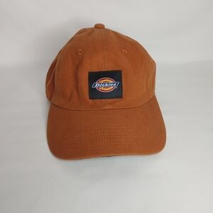 Dickies Adjustable Baseball Cap Hat Brown One Size Cotton Workwear